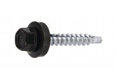 Stre�n� skrutka 4,8�25mm RAL9005 �ierna FARMER