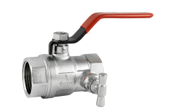 Gu�ov� ventil Advance voda FF 1" p�ka s odvodnen�m PN32 /min.-10max.+120�C/ celopochr�movan�