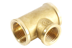 Mosadzn� t-kus redukovan� 1"-1/2"-1" FFF