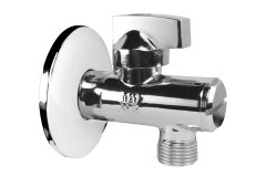 Rohov� ventil 1/2"�3/8" dlh� s filtrom RR-Remer s kovovou p�kou, pochr�movan�