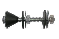 Skrutka M8�80 na n�dr�ku s ku�e�ov�m tesnen�m a 2� maticou