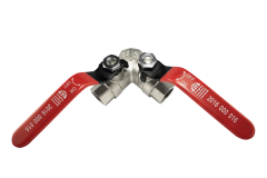 Gu�ov� ventil Y Advance voda FFF 1" x3/4"x3/4" p�ka PN40 /min.-10max.+120�C/ celopochr�movan�