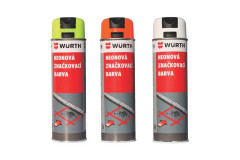 Zna�kovacia farba v spreji na cesty biela 500ml W�RTH