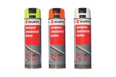 Zna�kovacia farba v spreji na cesty �erven� 500ml W�RTH