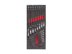 MILWAUKEE Penov� vlo�ka so sadou ra��ov�ch k���ov s k�bovou hlavou Maxbite (15ks)