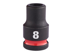 MILWAUKEE Priemyseln� hlavice Shockwave r�zov� 3/8" HEX 8mm