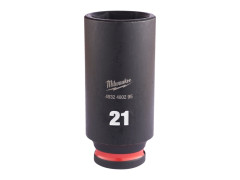 MILWAUKEE Priemyseln� hlavice Shockwave r�zov� 3/8" HEX 21mm dlh�