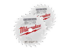 MILWAUKEE Sada pilov�ch kot��ov na drevo 165x20mm - 2ks
