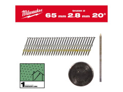 MILWAUKEE Klince 20 gu�. hlava 65mm RS B SC1 - 2000ks