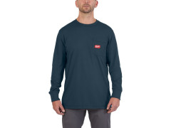 MILWAUKEE Pracovn� tri�ko dlh� ruk�v - S - modr�