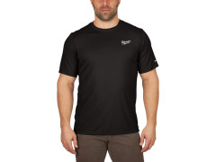 MILWAUKEE Funk�n� tri�ko kr�tky ruk�v - S - �ierne