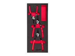 MILWAUKEE Sada v penovej vlo�ke 3ks klie�t� na poistn� kr��ky