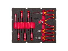 MILWAUKEE Sada PACKOUT Izol. el.klie�te,skrutkova�e v penovej vlo�ke do �ufl�ka 9ks