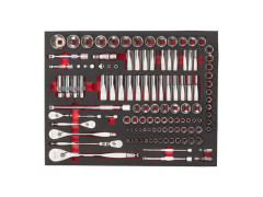 MILWAUKEE 1/4", 3/8", 1/2" S�prava ra�n� a n�str�n�ch k���ov v penovej vlo�ke