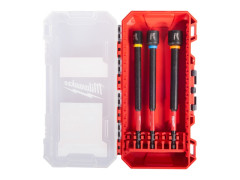 MILWAUKEE Sada dlh�ch nadstavcov Shockwave, 3ks