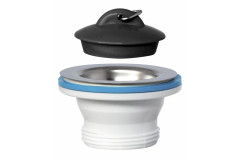 Pileta 6/4" d70mm so z�tkou a kovov�m o�kom, polypropyl�n