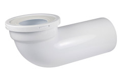 WC pripojovacie koleno d110�220�90� hladk� s gumovou man�etou, do potrubia s tesnen�m, polypropyl�n
