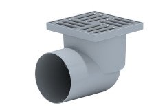 Vpus� bo�n� DN110 nerezov� mrie�ka 150�150 / vodn� protipachov� uz�ver