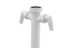 Medzikus r�rka 6/4" d40/156mm s dvomi pr�pojkami na pr��ku/um�va�ku