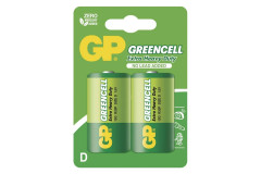 Zinko-chloridov� bat�ria GP Greencell R20 (D) 2ks