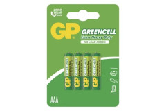 Zinko-chloridov� bat�ria GP Greencell R03 (AAA) 4ks