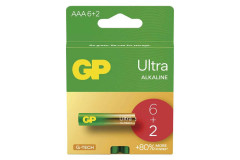 Alkalick� bat�ria GP Ultra LR03 (AAA) 6+2ks