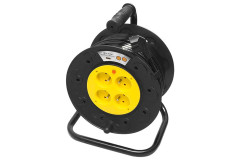 Predl�ovac� bubon kovov� 3x1,5mm 30m / 4x z�suvka IP44