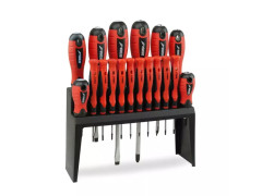 S�prava skrutkova�ov 18ks s plastov�m stojanom, oce� CrV