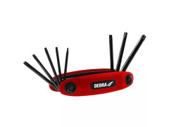 Torx k���e T9-T40, s�prava 8 dielov, CRV, za�iernen�