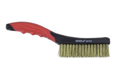 Dr�ten� kefa 5-radov� (2001P21)/ 4-radov� (2001P22), mosadz, 180mm(2001P21)/260mm (2001P22), dvojmateri�lov� r��ka