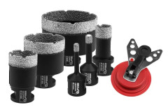 Sada diamantov�ch koruniek 6/8/20/35/50/68mm 6ks s vodidlom DED1592SZ04