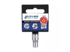Hlavica 6-hran 1/4" 9mm s dr�iakom