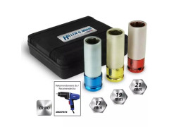 R�zov� bity na hlin�kov� disky, komplet 1/2" 17, 19, 21mm, CrMo