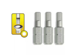 Skrutkov� bity Hex H4�25mm, 3ks blister