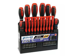 S�prava skrutkova�ov a bitov 36ks s plastov�m stojanom