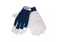 Ochrann� rukavice, kozia ko�a, ve�.10, tmavomodr�