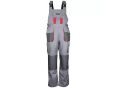 Nohavice ochrann� mont�rky ve�kos� LD/54, �ed�, Comfort line, ve�gram� 190g/m2