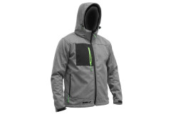 Bunda softshell s kapuc�ou, ve�k:S, 96%polyester +4%elastan