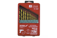 S�prava vrt�kov do kovu 13-dielna HSS + kobalt + TiN, 135�