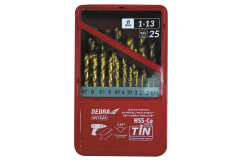 S�prava vrt�kov 25-dielna do kovu HSS + kobalt + TiN, 135�