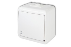 Tla�idlo zvon�ek IP54 JUNIOR biele - WHE-4