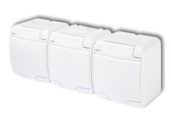 Trojz�suvka 3�/2P+Z IP54 JUNIOR biela - GHE-3