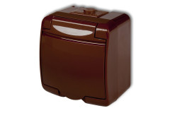 Jednoz�suvka 2P+Z IP54 JUNIOR hned� - 4GHE-1