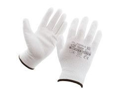 DRAGON rukavice polyuret�nov� WHITE 9 (1008)