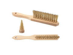 Dr�ten� kefa, �trbinov�, na rohy, 3 rady