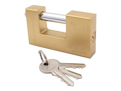 Visiaci z�mok s kol�kom KMA - 90 mm mosadz.