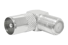 Konektor redukcia IEC vidlica - F z�suvka uhlolv�