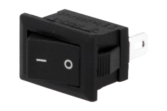 Kol�skov� vyp�na� mini 2-polohov� �ierny 1A 250V