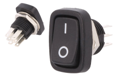 Kol�skov� vyp�na� 2-polohov� �ierny 3A 250V