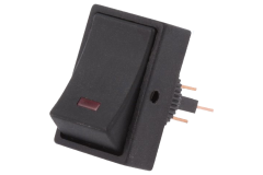 Kol�skov� vyp�na� 2-polohov� �ierny 12mm 25A 12V